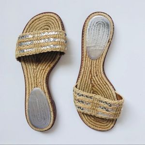 SOLD Kate Spade Flat Espadrilles Mules Combo Shoes